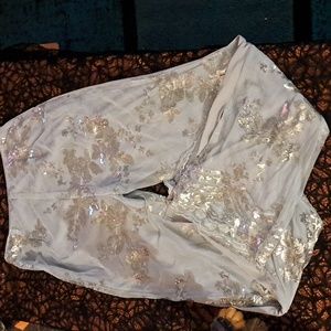 Womens Embroidered Dress Pants Sz L